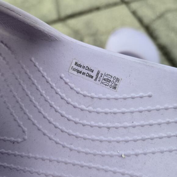 Crocs Crocband Womens Size 9 Platform 205631 Slides Sandals Lavender Slip On - Picture 9 of 11